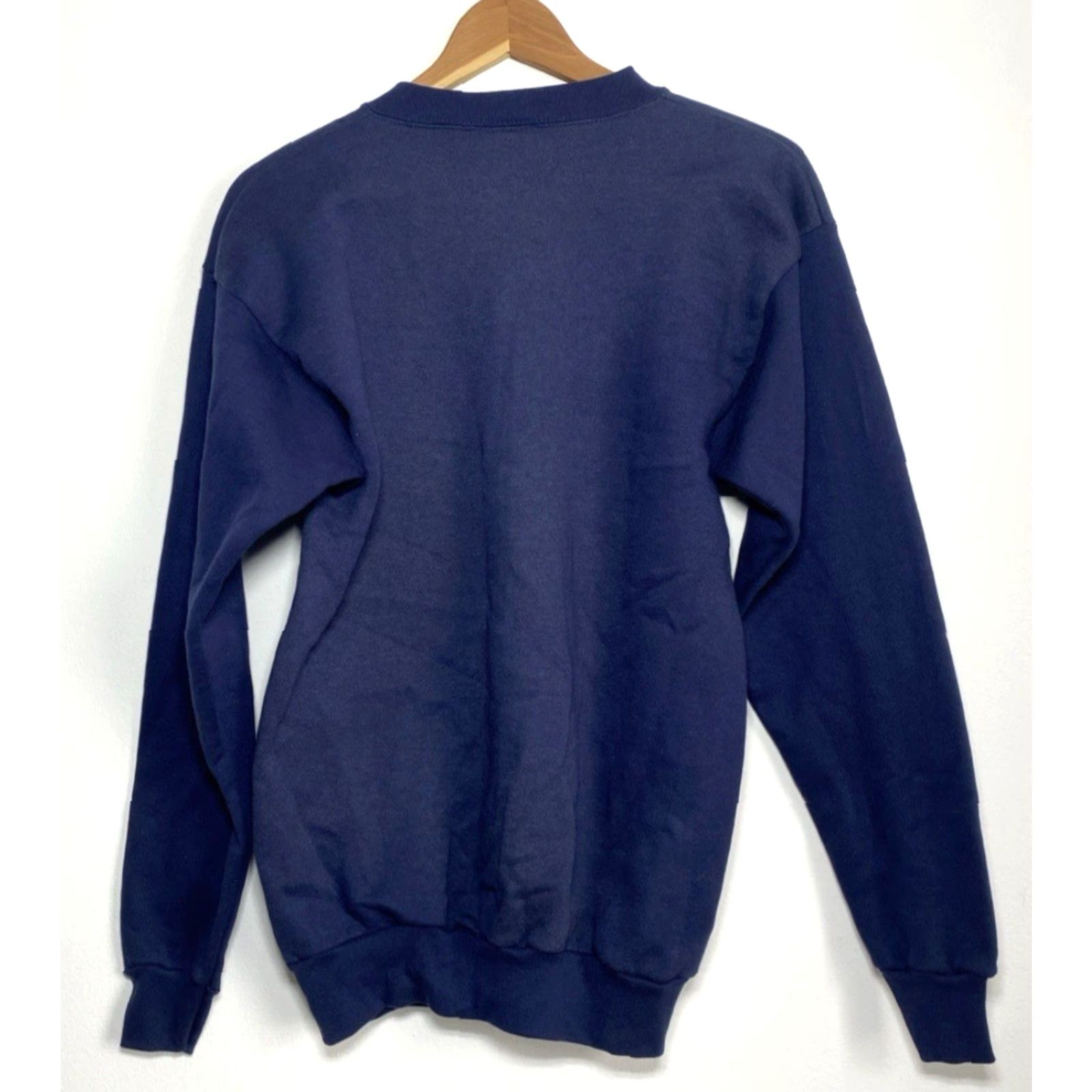 Tultex VINTAGE Tultex Unisex Adults Sweatshirt Crewneck Pullover 90s Navy Whitetail Deer Graphic Print Size L US Made in USA Mens Womens Size US L / EU 52-54 / 3 - 2 Thumbnail