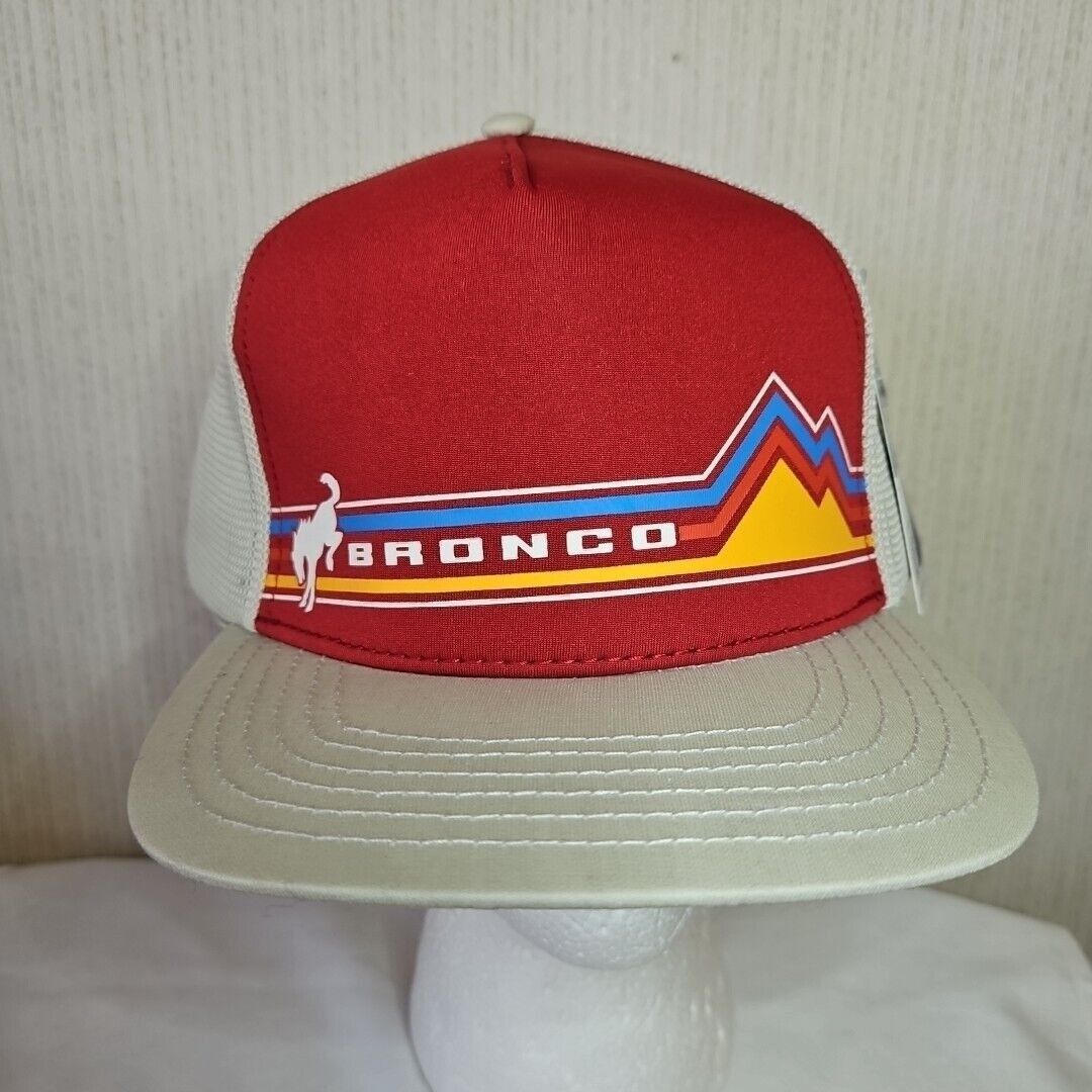 Ford Ford Bronco Trucker Hat Retro Graphics 5 Panel Officially Li Size ONE SIZE - 2 Thumbnail