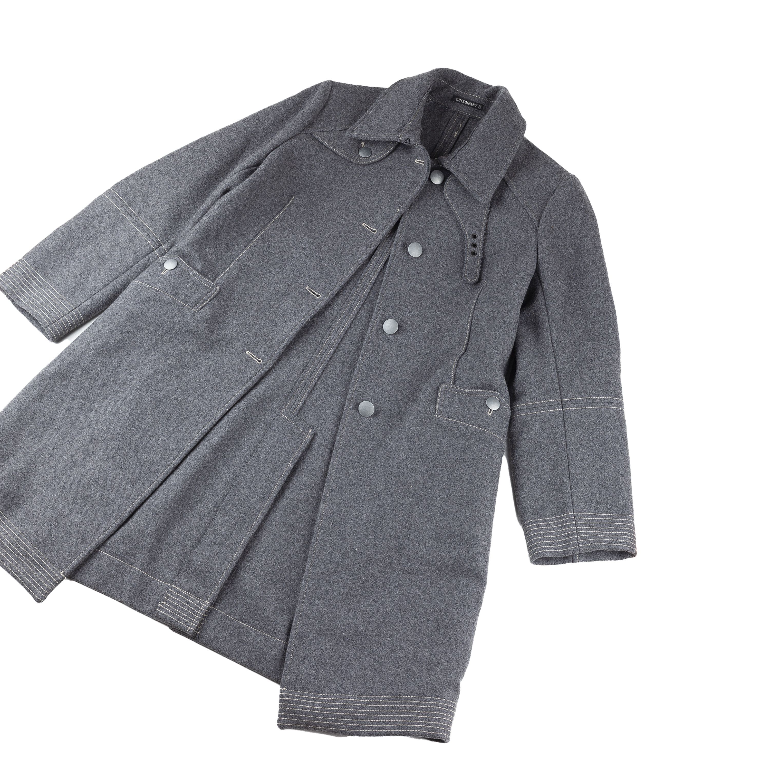 C.P. Company C.P. Company Sportswear Vintage Gray Wool Coat Jacket Size US M / EU 48-50 / 2 - 3 Thumbnail