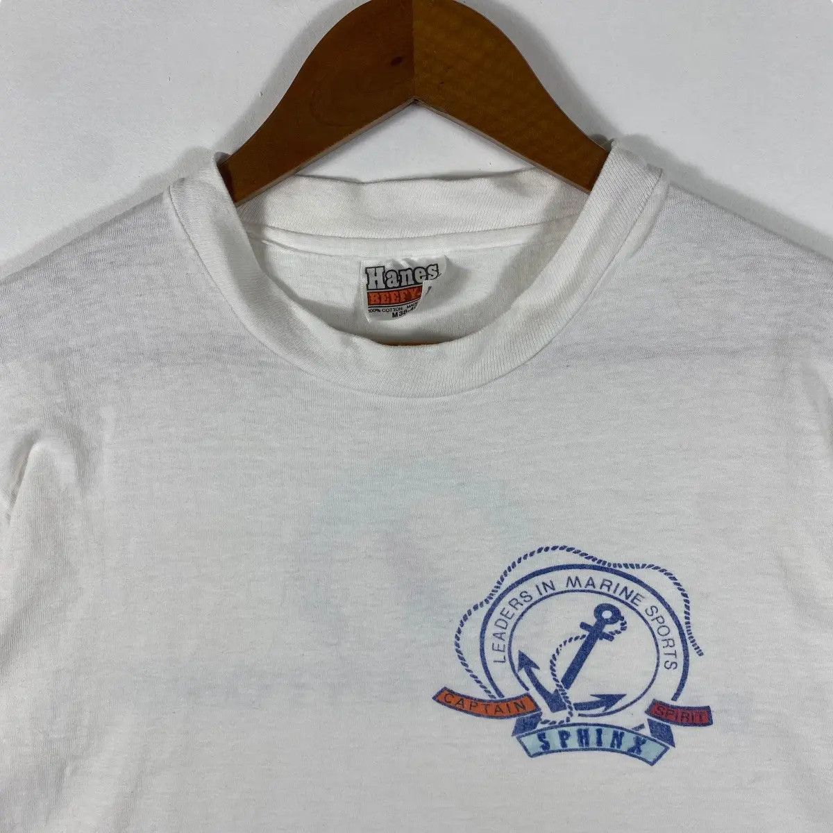 Vintage Vintage 80's BLUE PHANTOMS Sphinx Hobiecat Racing Team Tee Size US M / EU 48-50 / 2 - 4 Thumbnail
