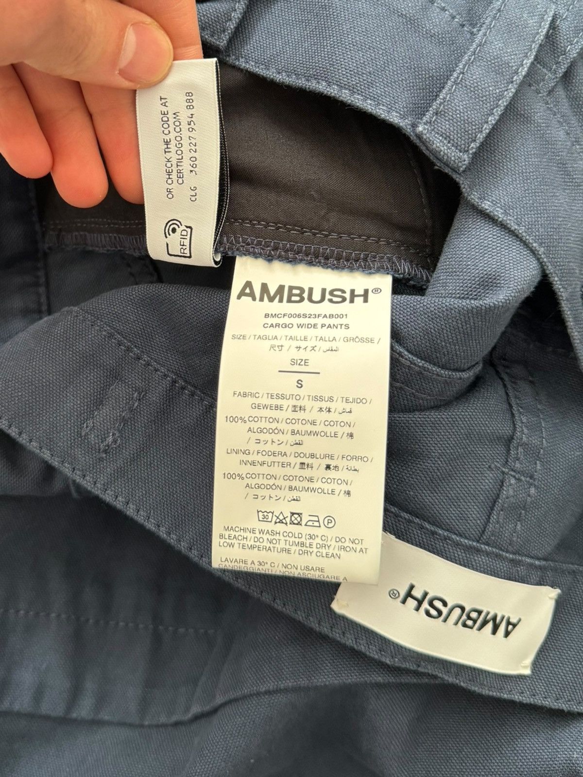 Ambush Design Wide Baggy Cargo Heavt Pants Size US 30 / EU 46 - 7 Thumbnail