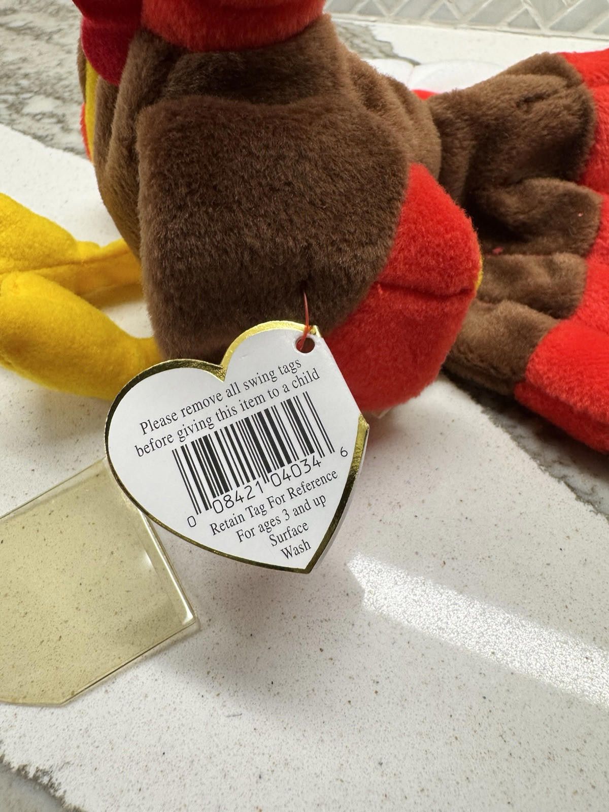 Tyler The Creator Retired (Original) TY Beanie Baby Gobbles The Turkey 1996 Size ONE SIZE - 7 Thumbnail