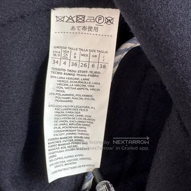 Max Mara Max Mara Black Wool Trench Coat Size XXS / US 00 / IT 34 - 4 Thumbnail
