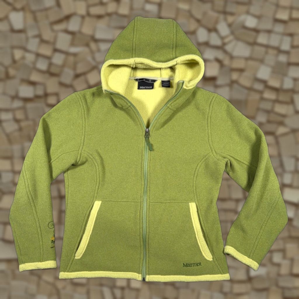 Marmot Marmot Sweater Womens MEDIUM Green Fleece Hoodie Outdoor Gorpcore Two Tone Zip Size M / US 6-8 / IT 42-44 - 1 Thumbnail
