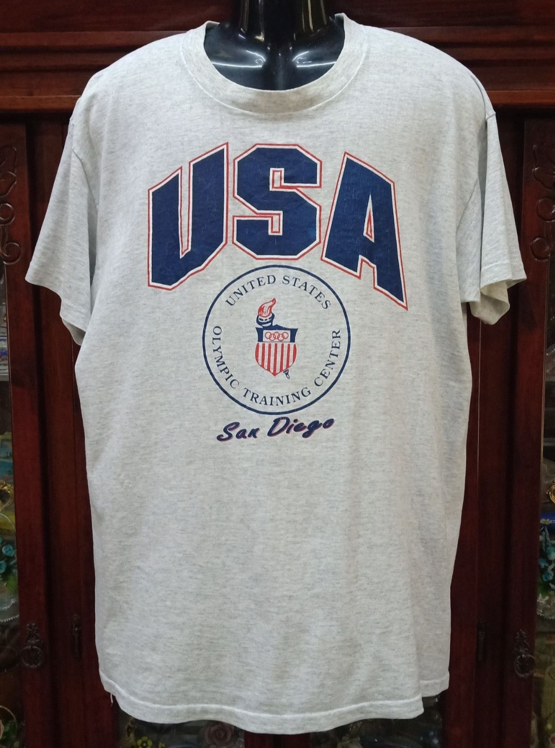 USA Olympics × Vintage Vintage 90s USA Olympic Training Center San Diego T-shirt Size US XL / EU 56 / 4 - 1 Thumbnail