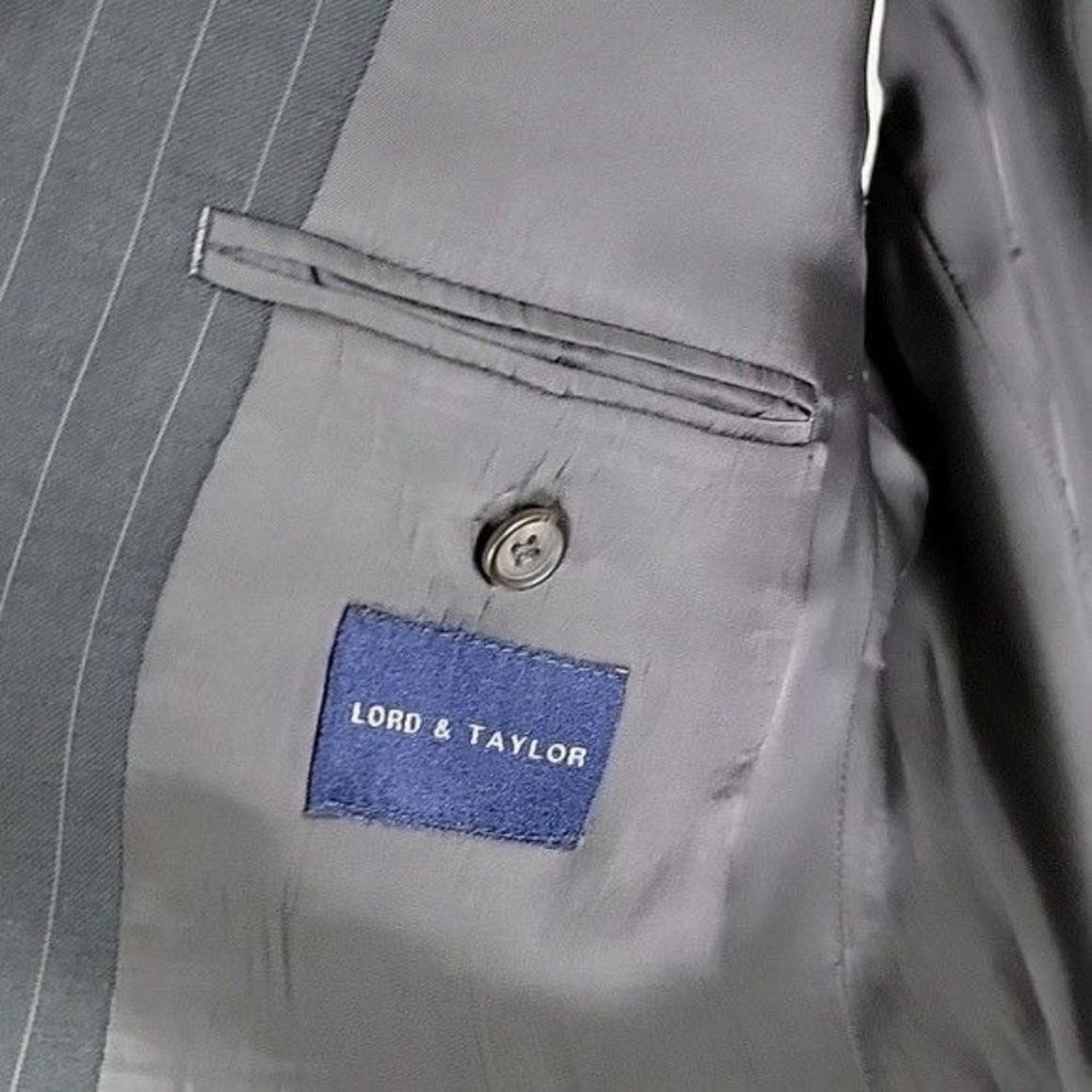 Lauren Ralph Lauren Lauren Ralph Lauren Pinstripe Wool Suit Jacket Blazer 48L Size 48L - 9 Thumbnail