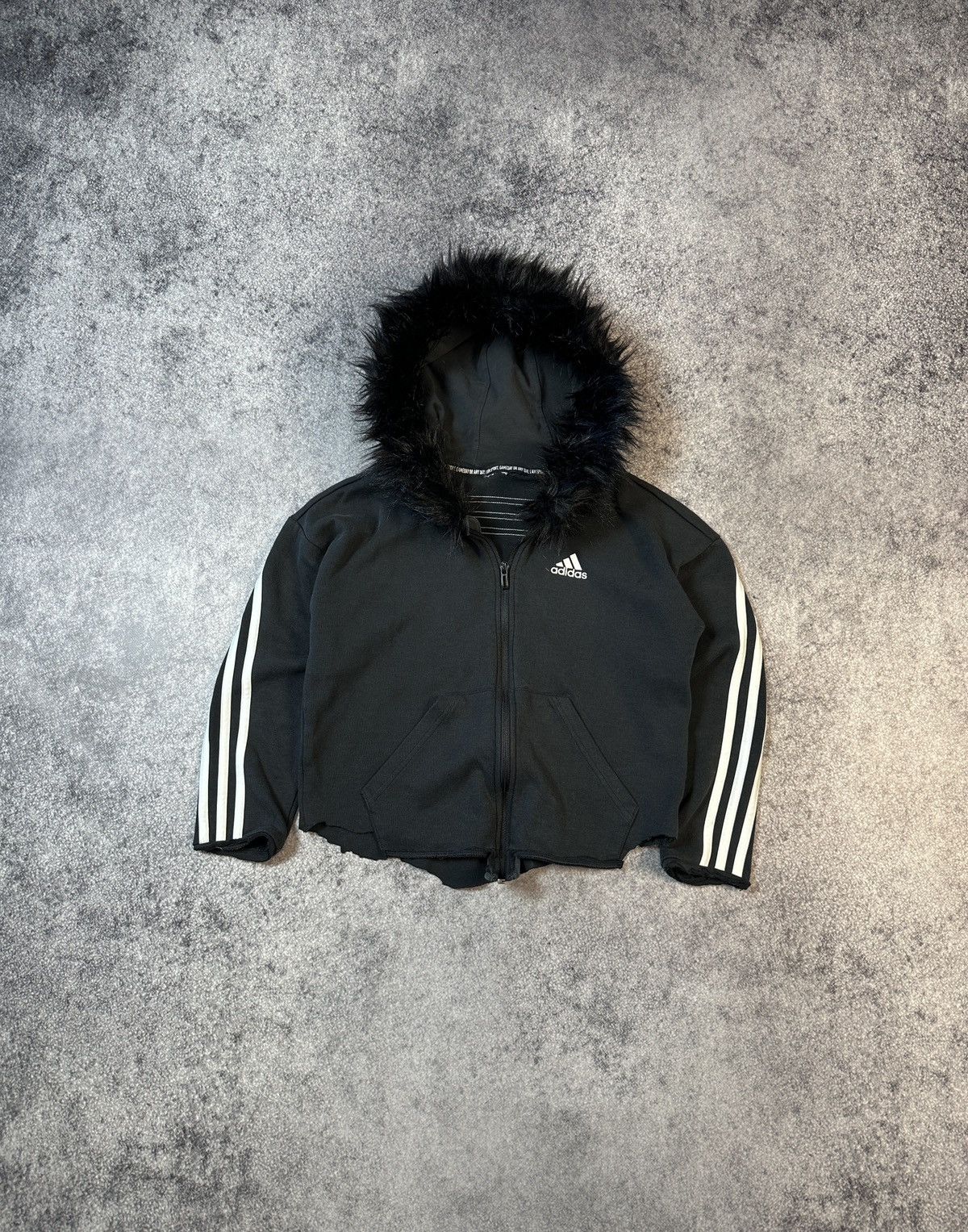 Adidas Y2K Vintage Adidas Zip Up Hoodie Opium Style Avant Garde Alt Size XS / US 0-2 / IT 36-38 - 1 Thumbnail