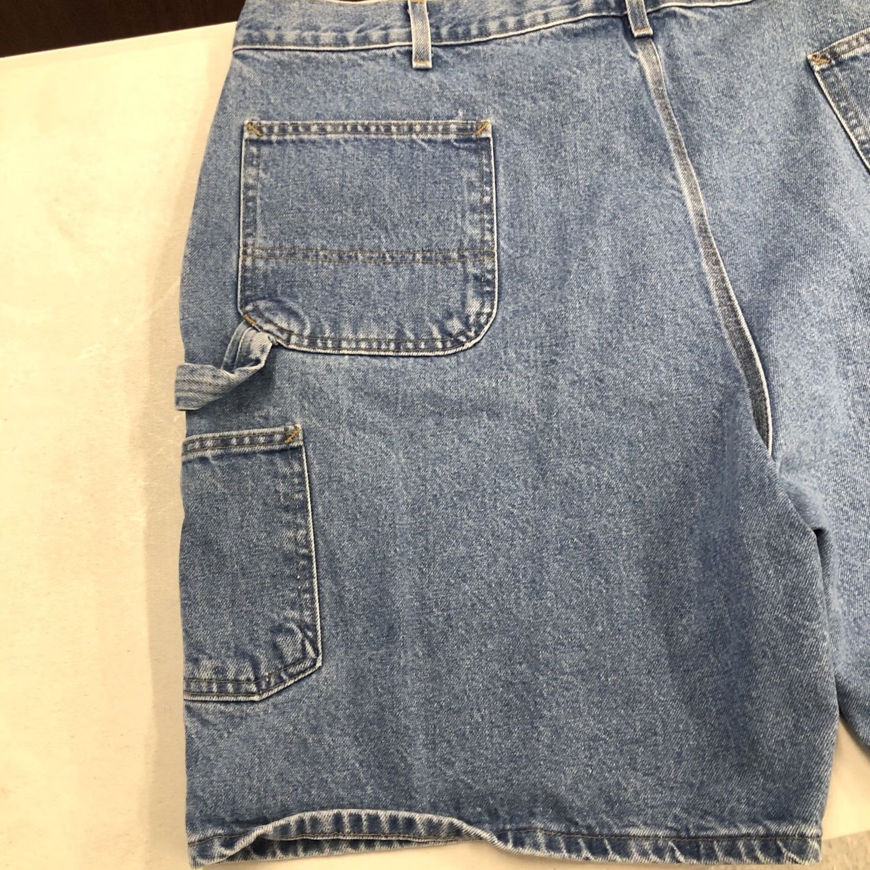 Carhartt VINTAGE Carhartt Carpenter Blue Jean Denim Work Shorts 46 B28 STW Work Beach Casual Size US 30 / EU 46 - 4 Thumbnail