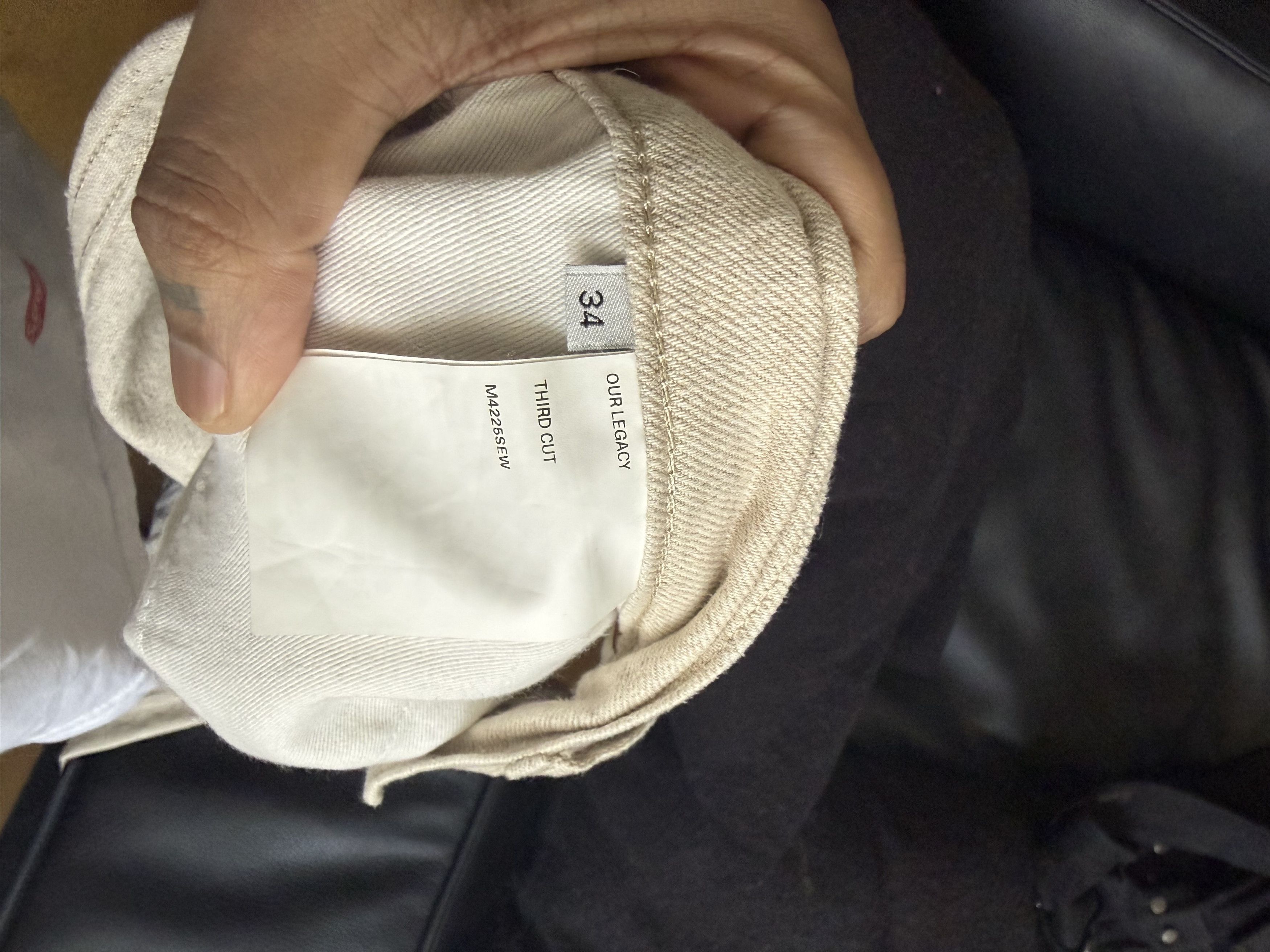 Our Legacy Our Legacy Slash Denim in Ecru/Lace Size US 34 / EU 50 - 11 Thumbnail