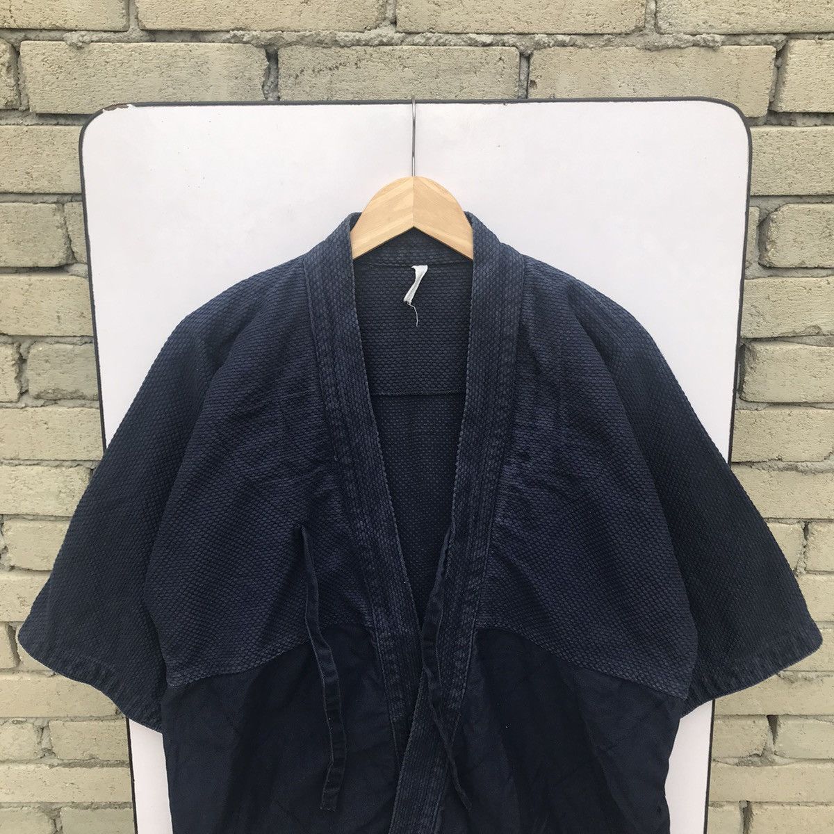 Vintage Vintage Kimono Blue Indigo Sashiko Style Size US L / EU 52-54 / 3 - 5 Thumbnail