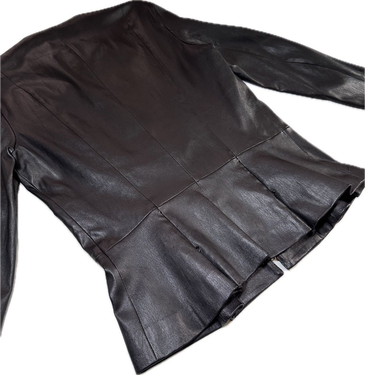 The Row The Row Anasta Jacket 100% Lambskin Leather Size XL / US 12-14 / IT 48-50 - 18 Thumbnail