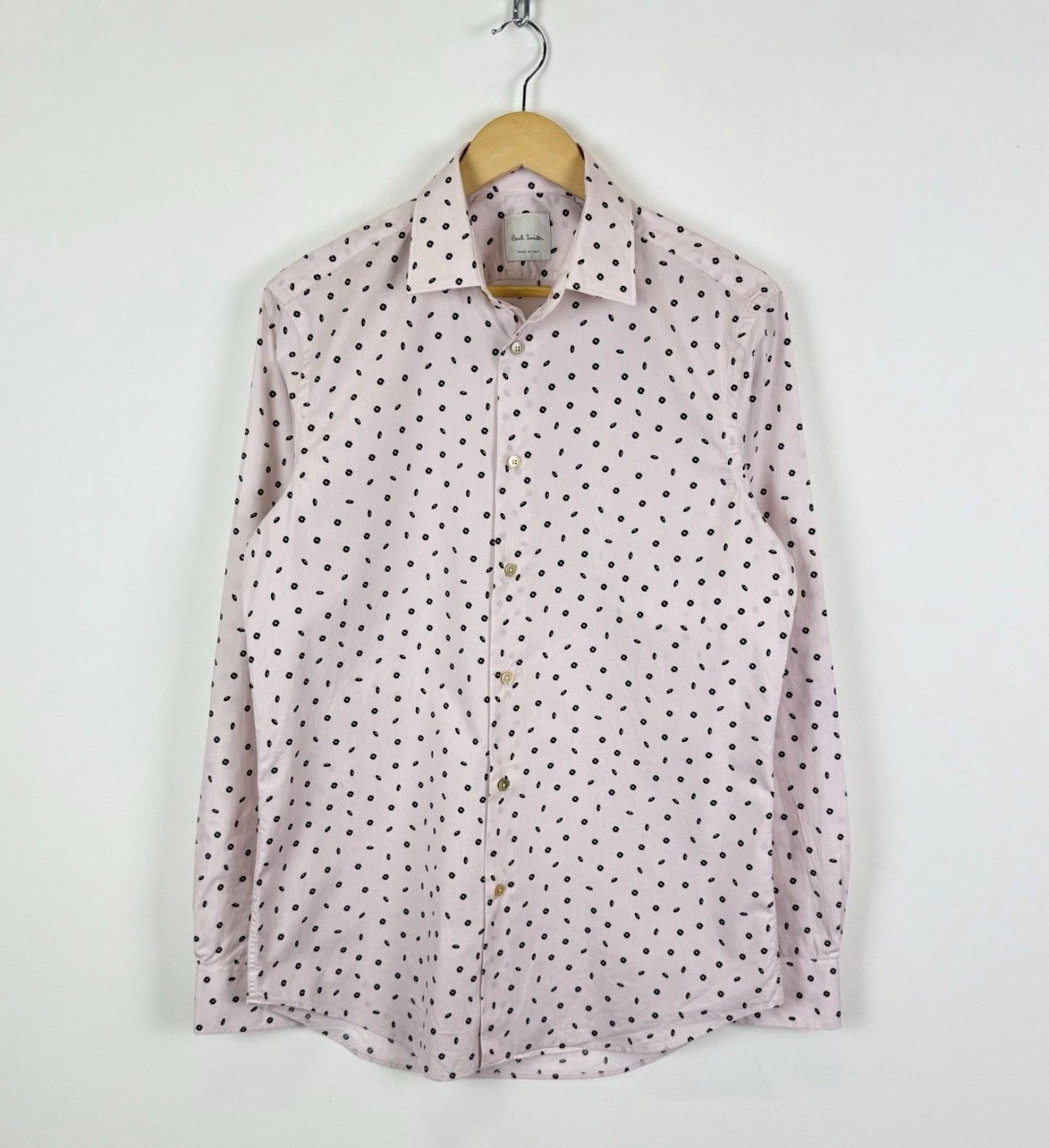 Paul Smith Paul Smith Dress Shirt Long Sleeve Size 15.5 Pink Polka Dot Size US M / EU 48-50 / 2 - 1 Thumbnail