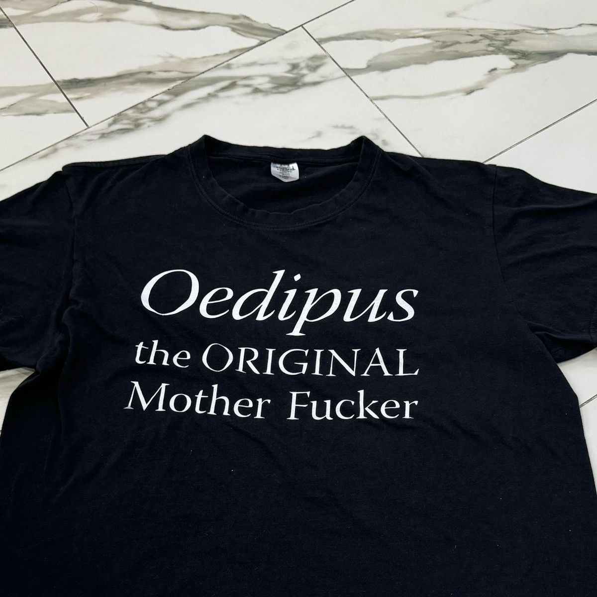 Vintage VINTAGE 90s OEDIPUS HUMOR TEE! Size US XL / EU 56 / 4 - 3 Thumbnail