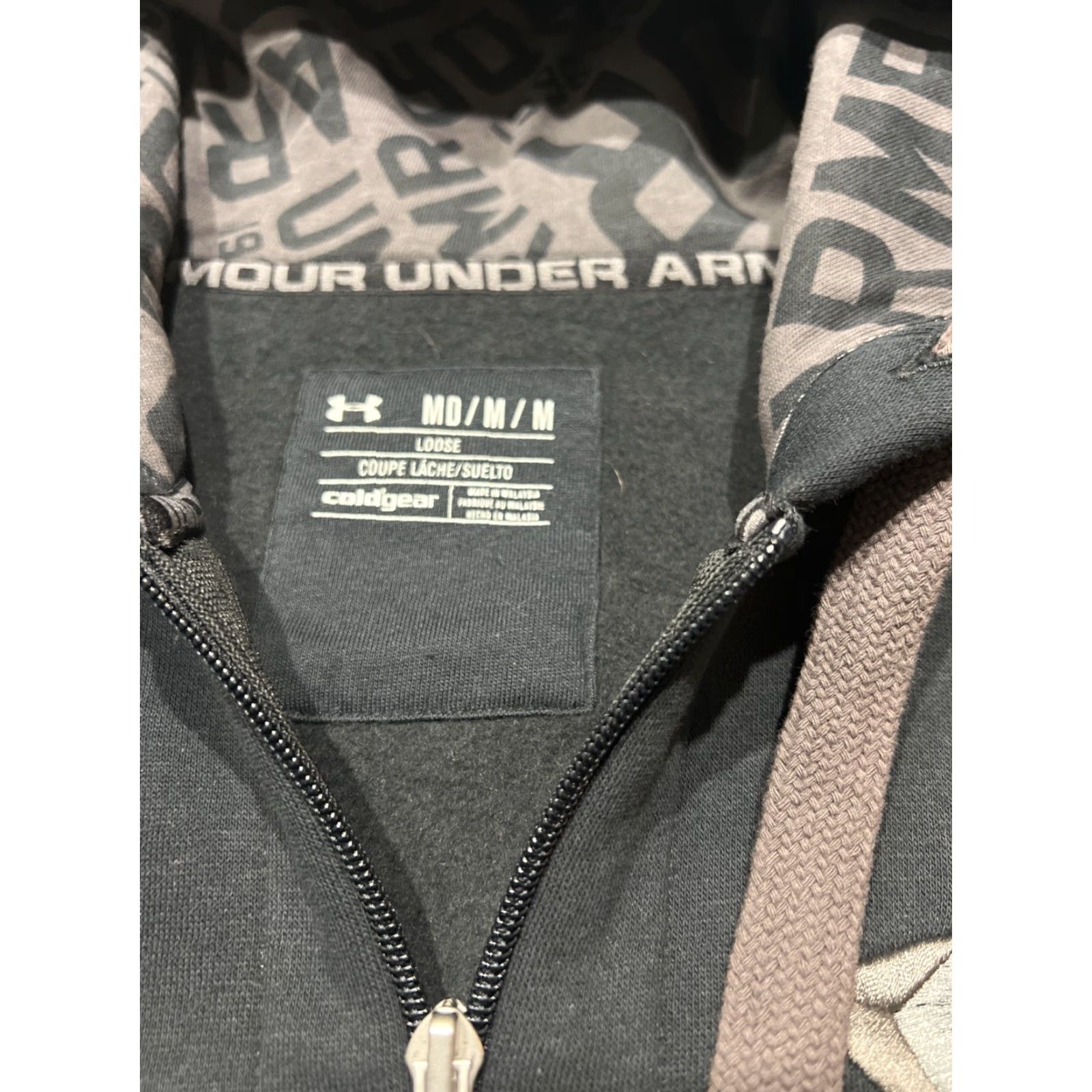 Under Armour Under Armour Storm Water Resistant Full Zip Hoodie M Black Mens Sportswear Size US M / EU 48-50 / 2 - 5 Thumbnail