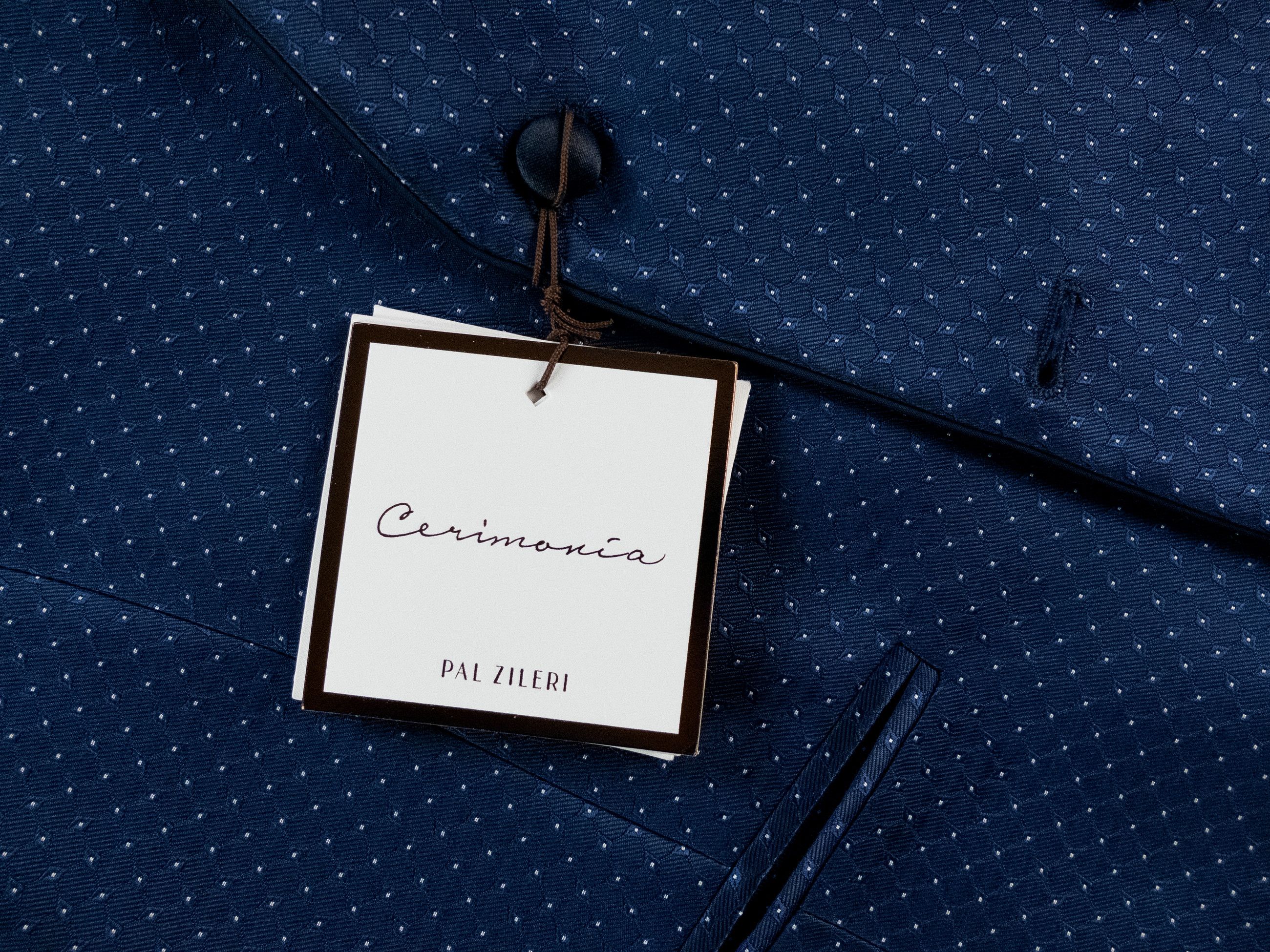 Pal Zileri PAL ZILERI Cerimonia blue special occasions 3 piece suit Size 44R - 7 Thumbnail