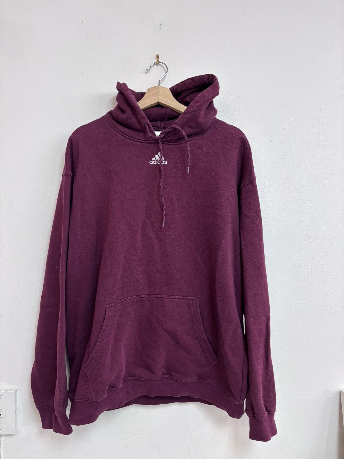 Adidas Adidas burgundy hoodie Size US L / EU 52-54 / 3 - 1 Thumbnail