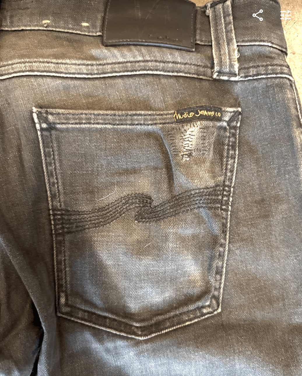 Nudie Jeans Black Nudie Jeans 30/32, patched Size US 30 / EU 46 - 3 Thumbnail
