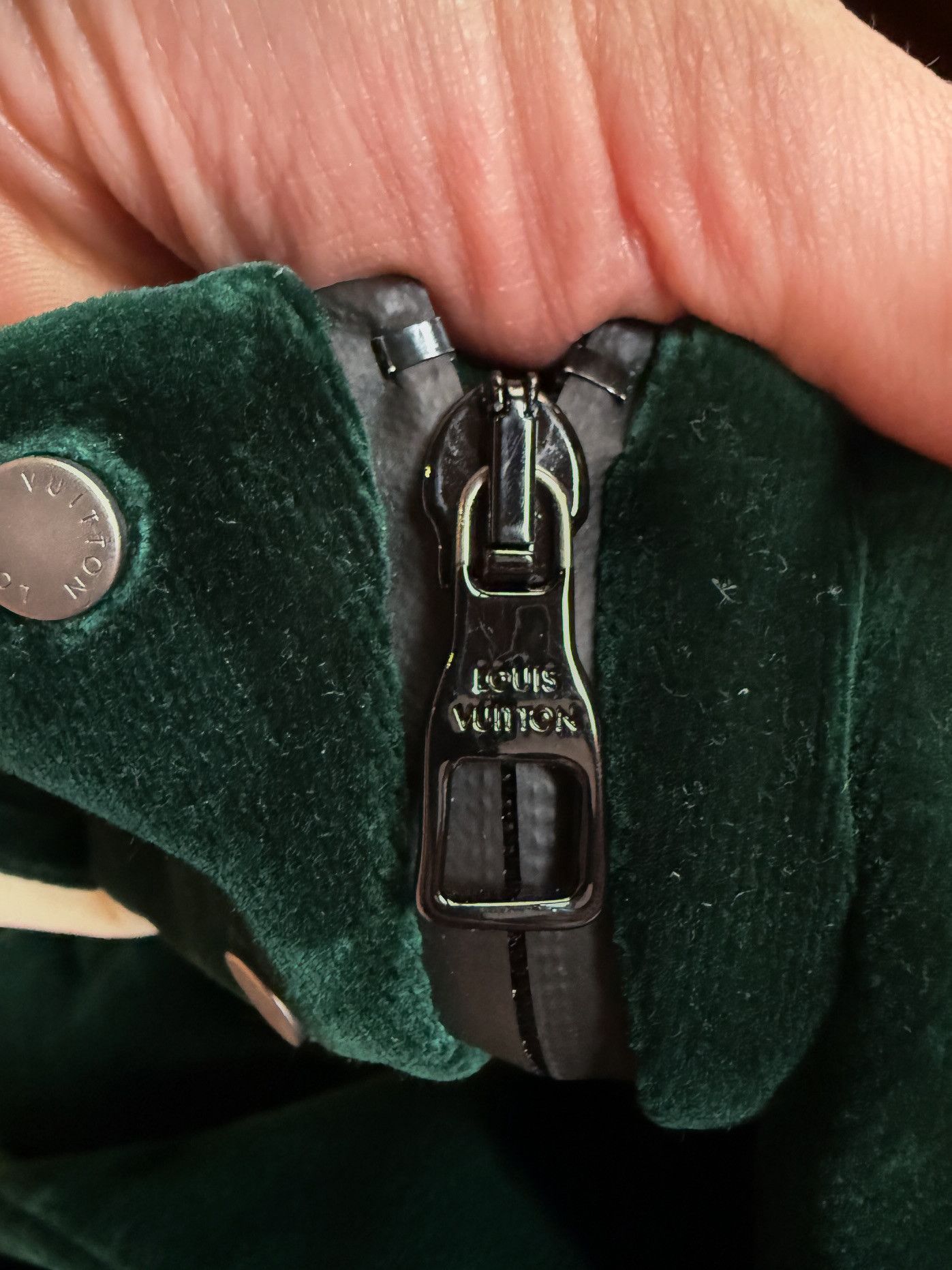 Louis Vuitton Louis Vuitton Colorblock Green Velvet Windbreaker Jacket Size US XL / EU 56 / 4 - 11 Thumbnail