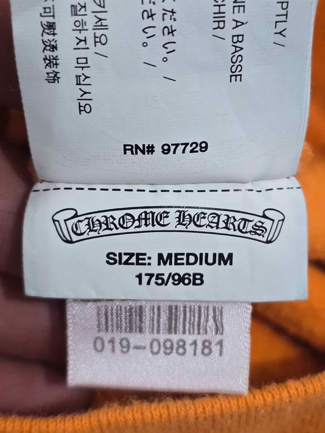 Chrome Hearts OFF-WHITE x Chrome Hearts 2018 Hoodie Orange/Black Size US M / EU 48-50 / 2 - 3 Thumbnail