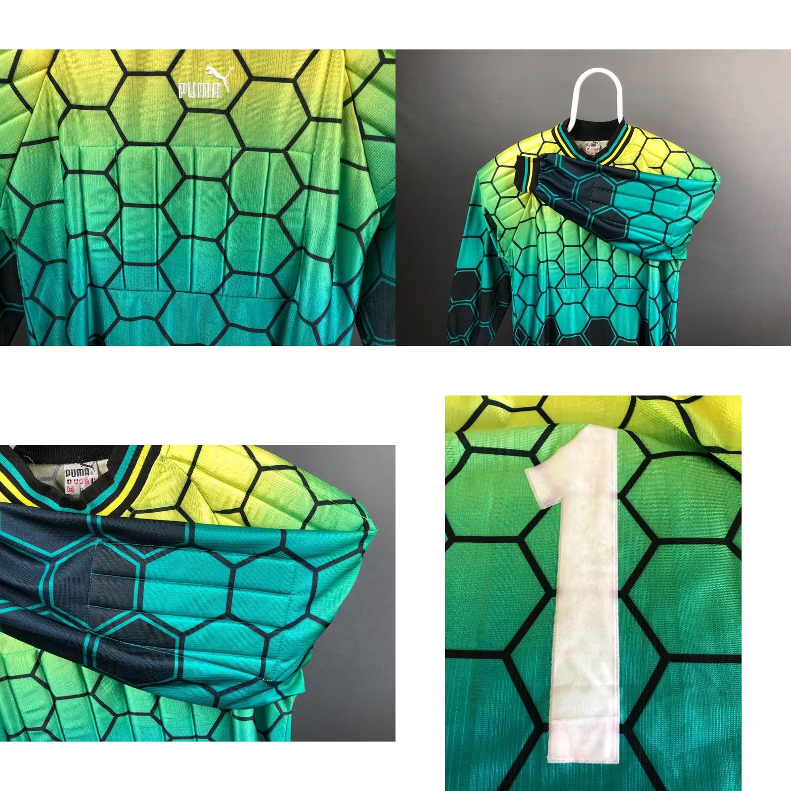 Puma PUMA Men's Goalkeeper Football Jersey Size XXL Multicolor Polyester Patterned Art Geometric Jersey Long Sleeve Collared Regular Fit Sports Breathable Size US XXL / EU 58 / 5 - 8 Thumbnail