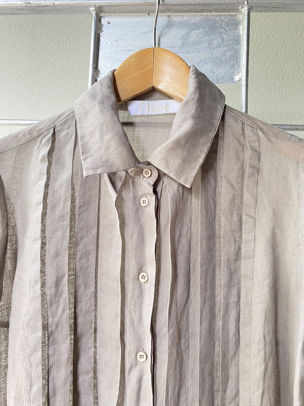 Chloe Chole brow pleated shirt Size M / US 6-8 / IT 42-44 - 4 Thumbnail