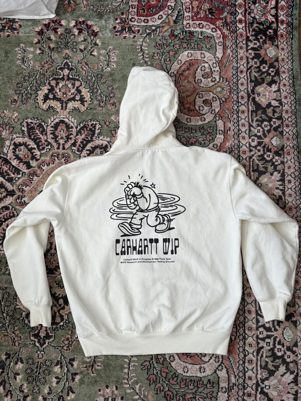 Carhartt Carhartt white zip up hoodie "Hooded think tank hoodie" Size US M / EU 48-50 / 2 - 1 Thumbnail