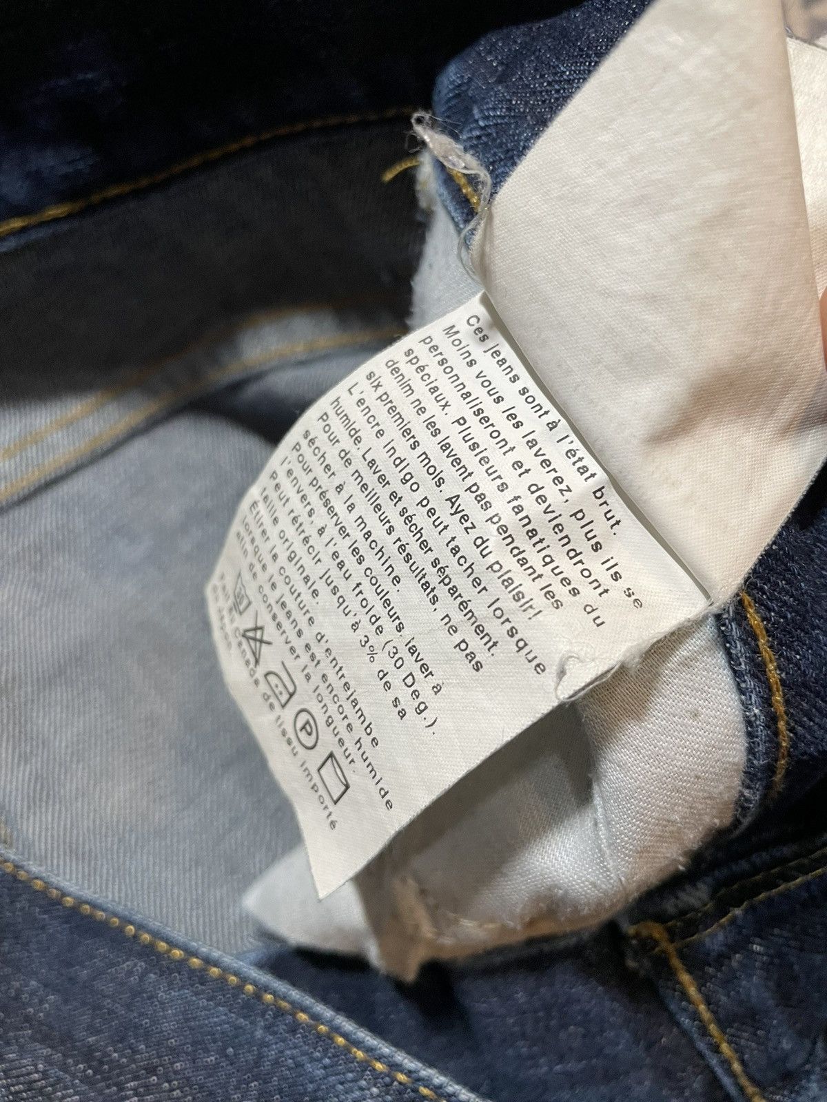 Naked & Famous Naked and famous washed selvedge jeans Grailed