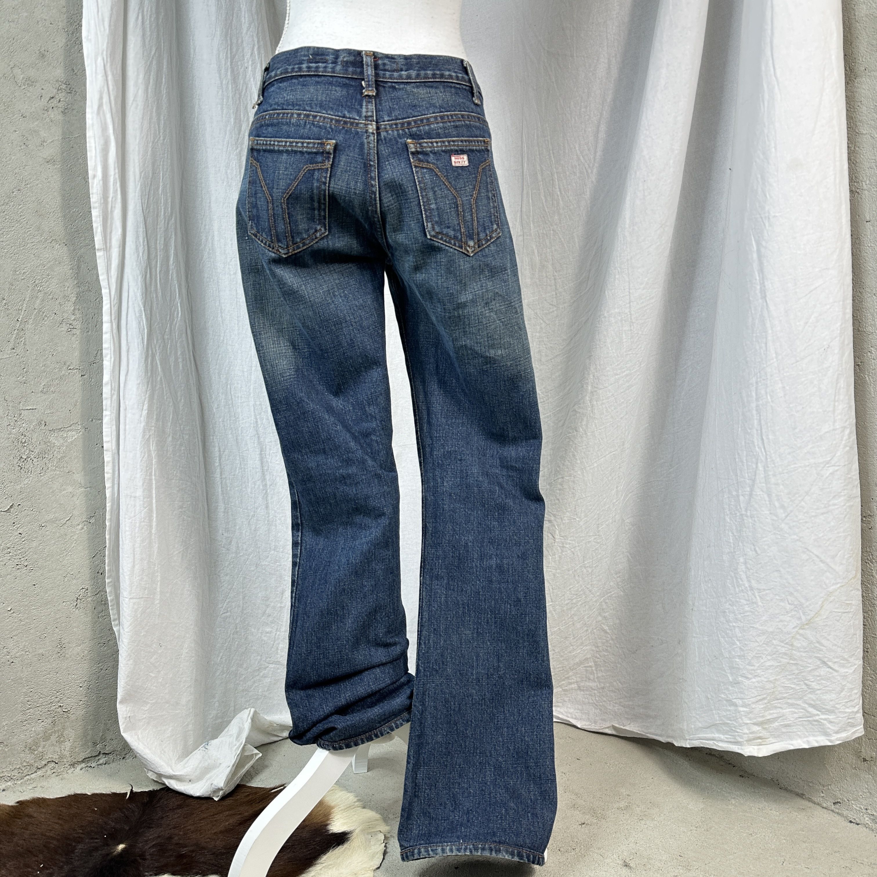 Miss Sixty × Vintage Vintage Denim Casual Miss Sixty Flared Y2K Jeans Size 25" / US 0 / IT 36 - 6 Thumbnail