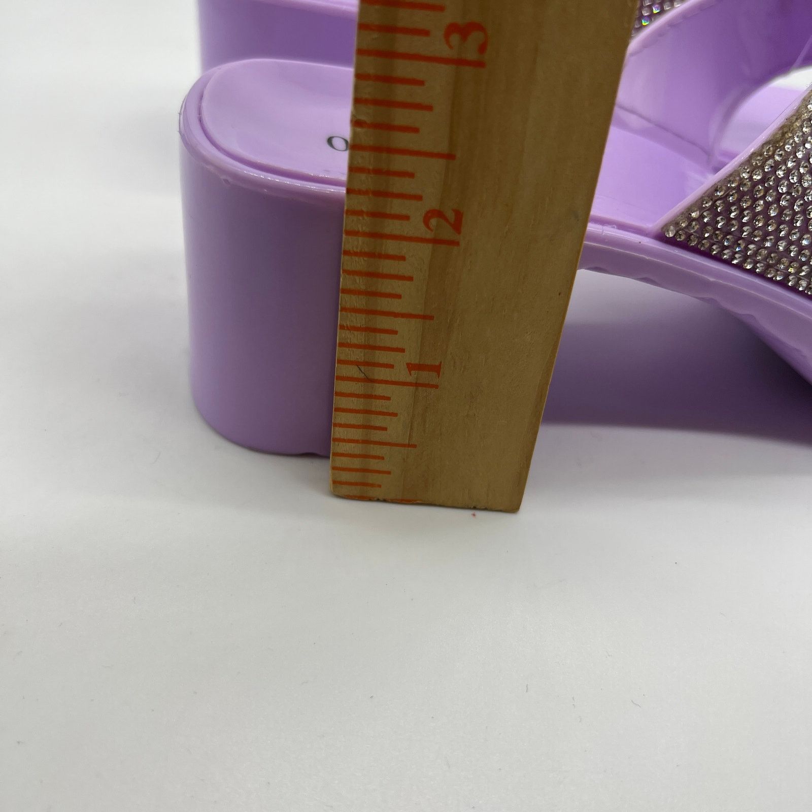 Other Olivia Miller Women's Lilac Heel Slip-On Sandals Size 7 Size US 7 / IT 37 - 4 Thumbnail