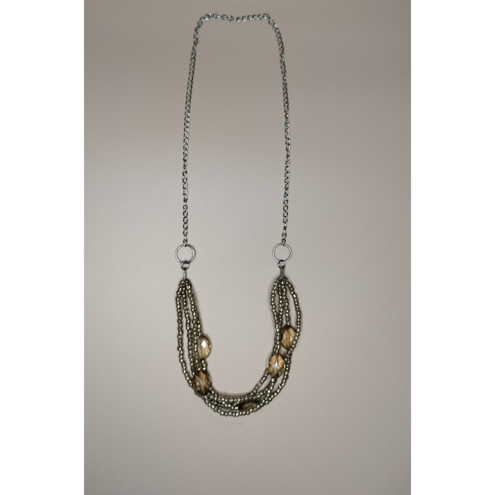 Other Cato Long Multi Strand Necklace Beaded Layered Chain Stateme Size ONE SIZE - 14 Thumbnail
