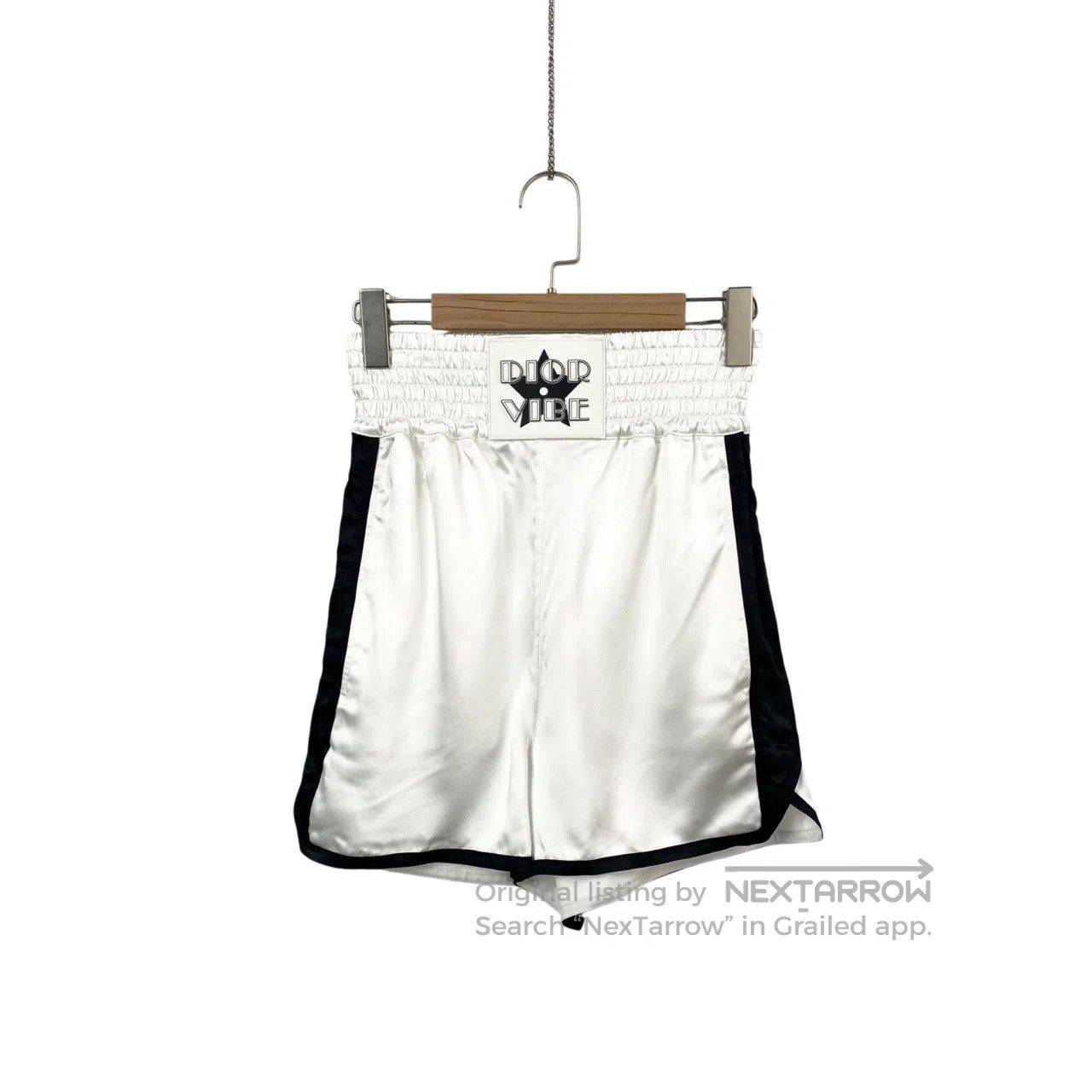Dior Dior Size XS vibe satin black and white contrasting shorts| Size 42" / US 20 - 1 Thumbnail