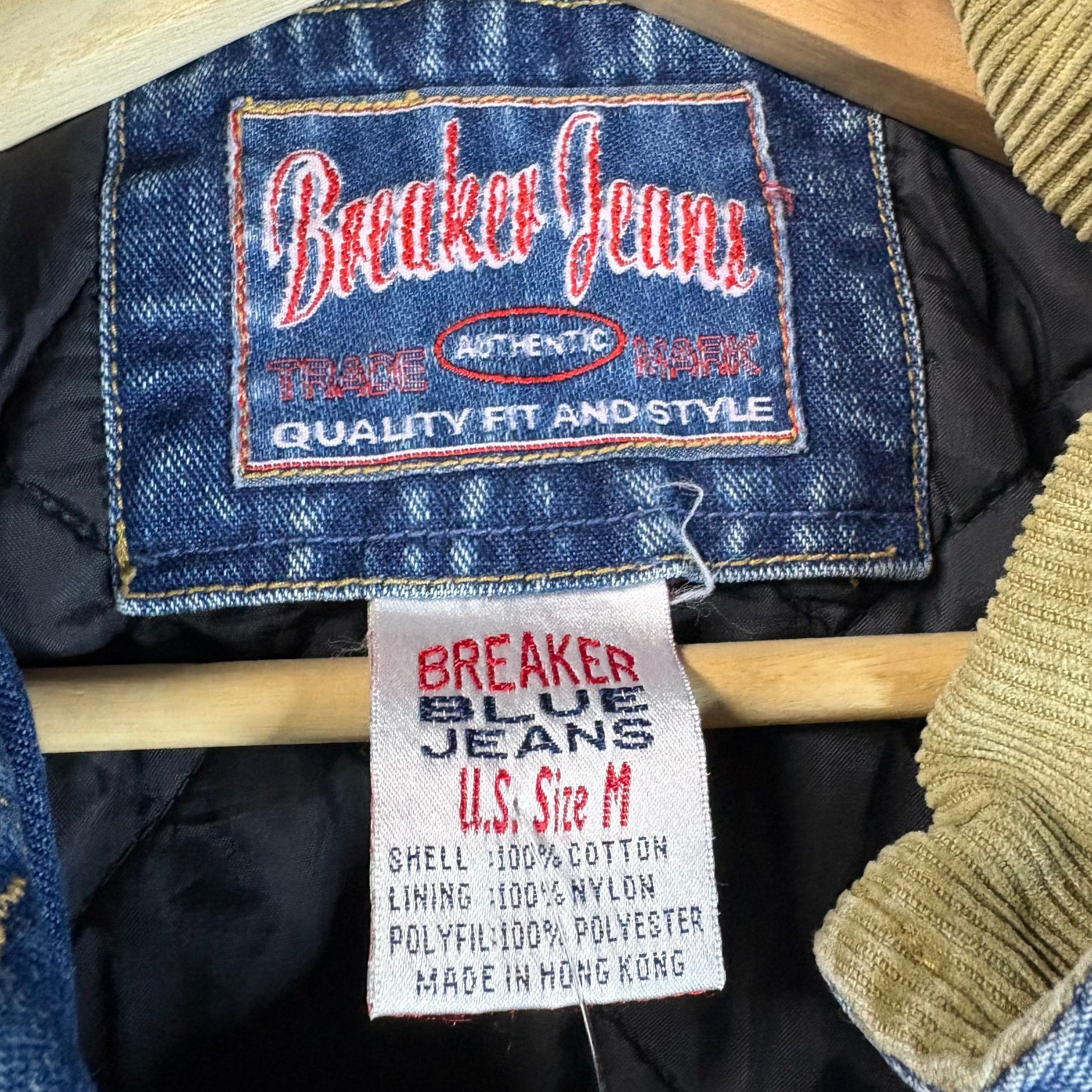 Vintage Vintage 80s Breaker Blue Jeans Denim Flannel Jacket Size M Size US M / EU 48-50 / 2 - 2 Thumbnail