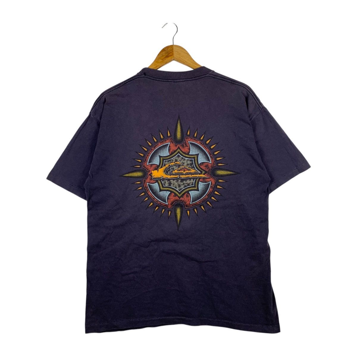 Quiksilver × Vintage Vintage QUIKSILVER Made In Usa Surfboard Surfing Big T-Shirt Size US L / EU 52-54 / 3 - 3 Thumbnail