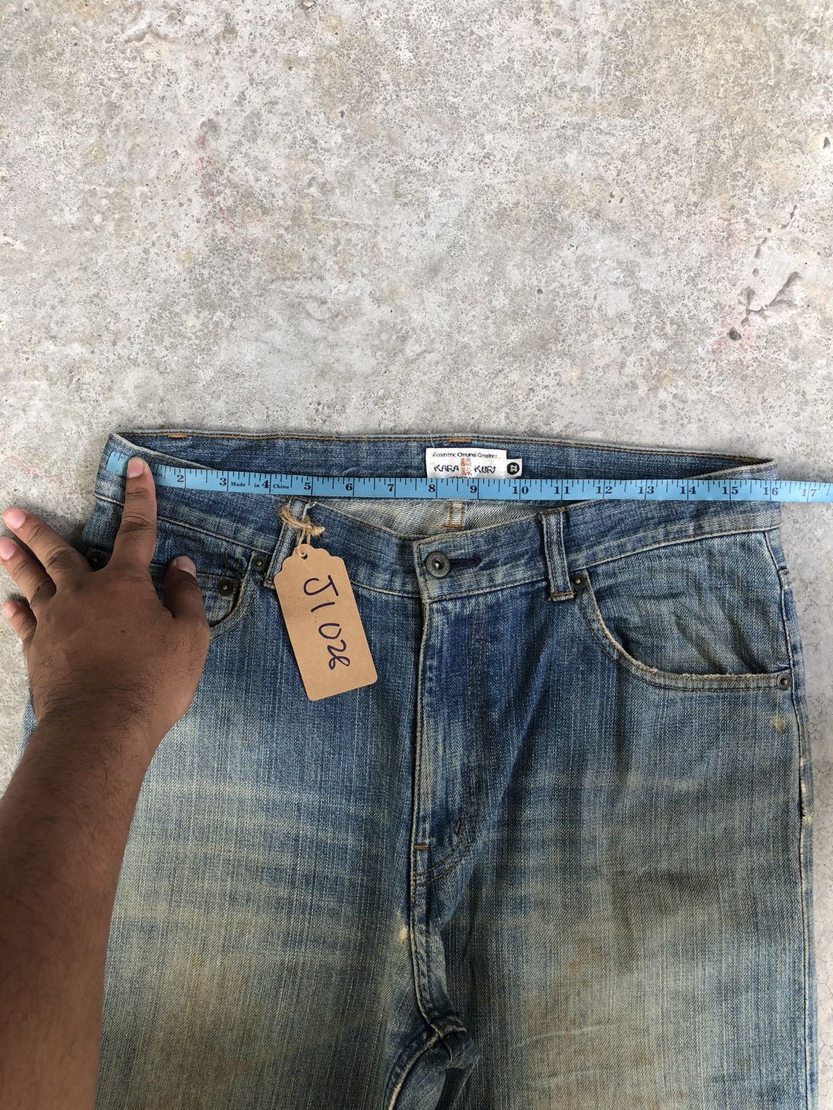 Karakuri Tamashii Karakuri Tamashii Embroidered Jeans Distressed Jeans Size US 32 / EU 48 - 25 Thumbnail