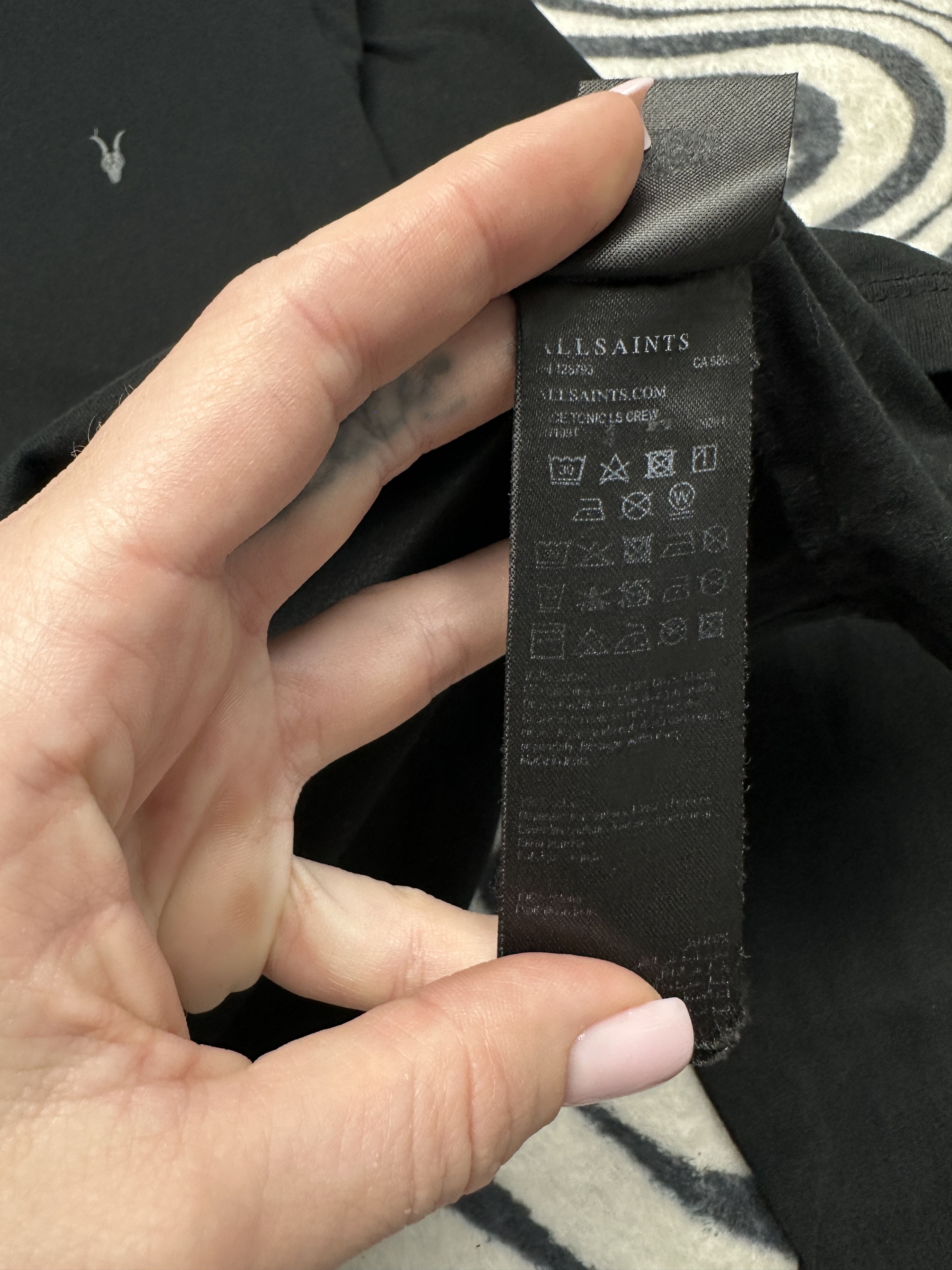 Allsaints Allsaints Mens Brace Tonic Crew Neck Long Sleeve T-Shirt Tee Size US M / EU 48-50 / 2 - 5 Thumbnail