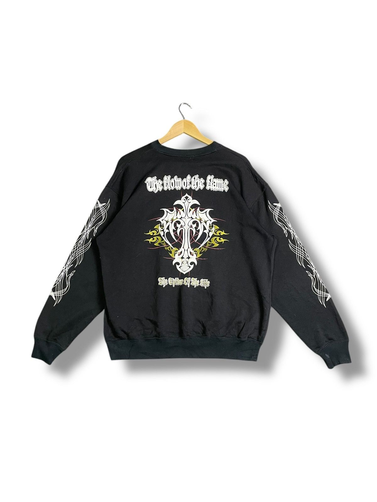 If Six Was Nine × Japanese Brand × Le Grande Bleu (L.G.B.) The Flow of The Flame Sweatshirt (38) Size US L / EU 52-54 / 3 - 2 Thumbnail