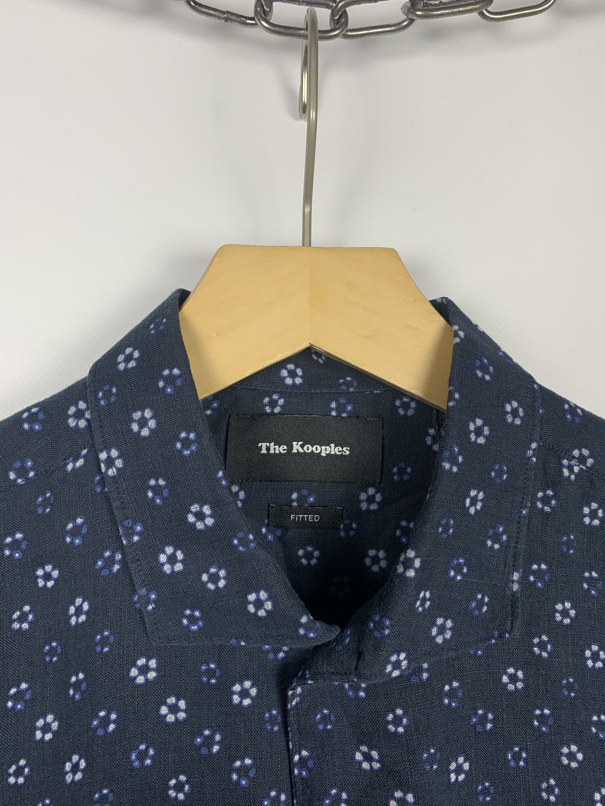 The Kooples The Kooples Linen Shirt Fitted Floral Pattern Men Size Small Size US S / EU 44-46 / 1 - 4 Thumbnail