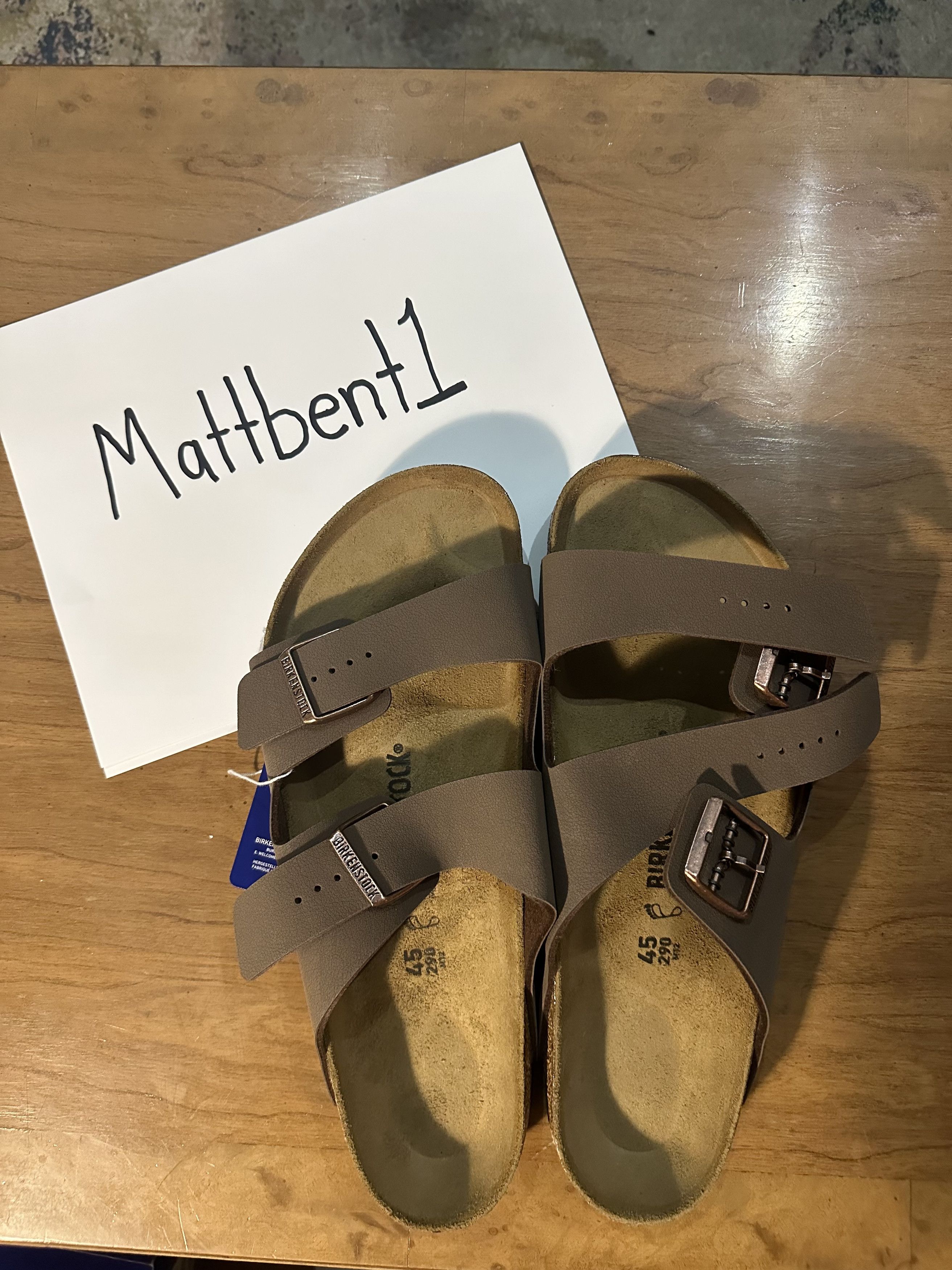 image of Birkenstock (Arizona) Sandals in Mocca, Men's (Size 12)