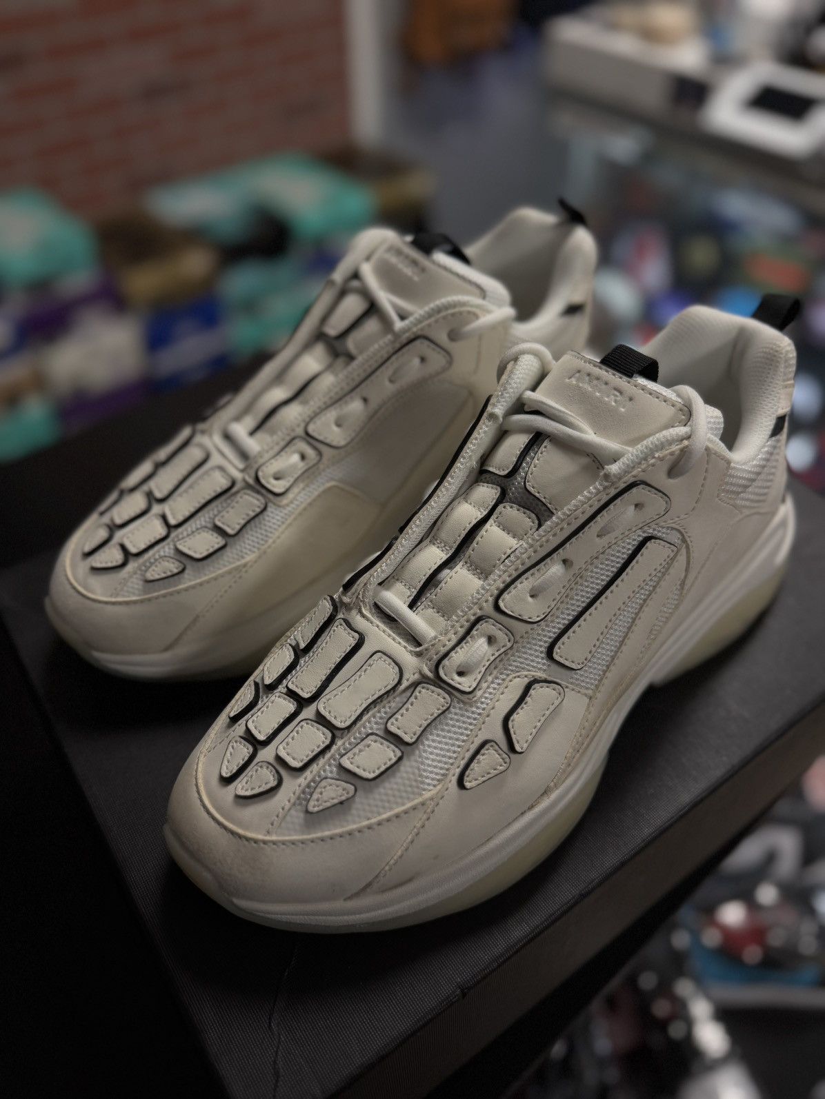 Amiri 46EU/13US - Amiri BONE RUNNER White & Black W BOX Size US 13 / EU 46 - 11 Thumbnail