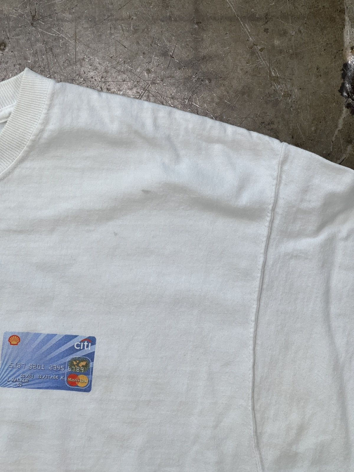 Vintage Vintage Shell Mastercard Credit Card Graphic Tee XL Size US XL / EU 56 / 4 - 8 Thumbnail