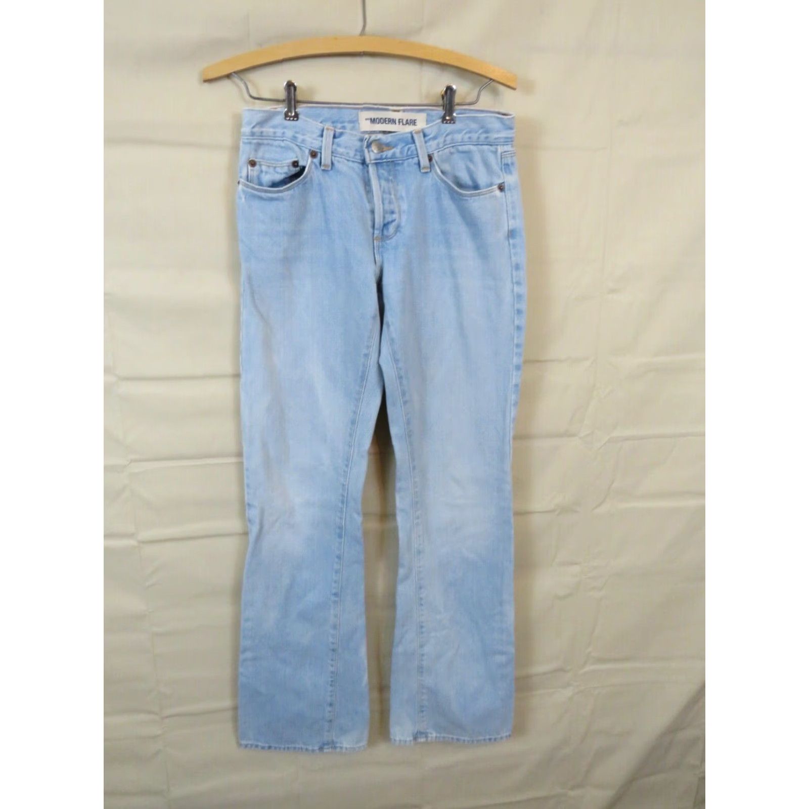 Gap VINTAGE Gap Jeans Women 2 Regular Cowboy Modern Flare Made in USA Blue Denim Western 90s Ladies Jeans Girls Mens? Size 26" / US 2 / IT 38 - 3 Thumbnail