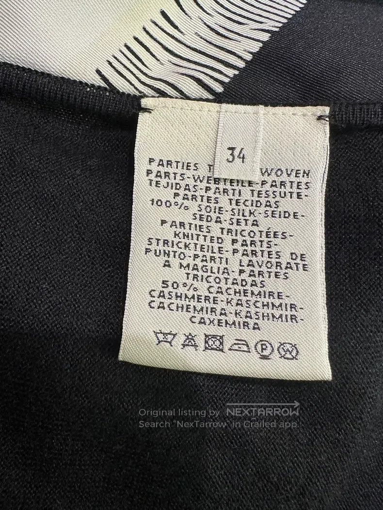 Hermes Hermes Black and White Geometric Pattern Printed Dress Size XXS / US 00 / IT 34 - 5 Thumbnail