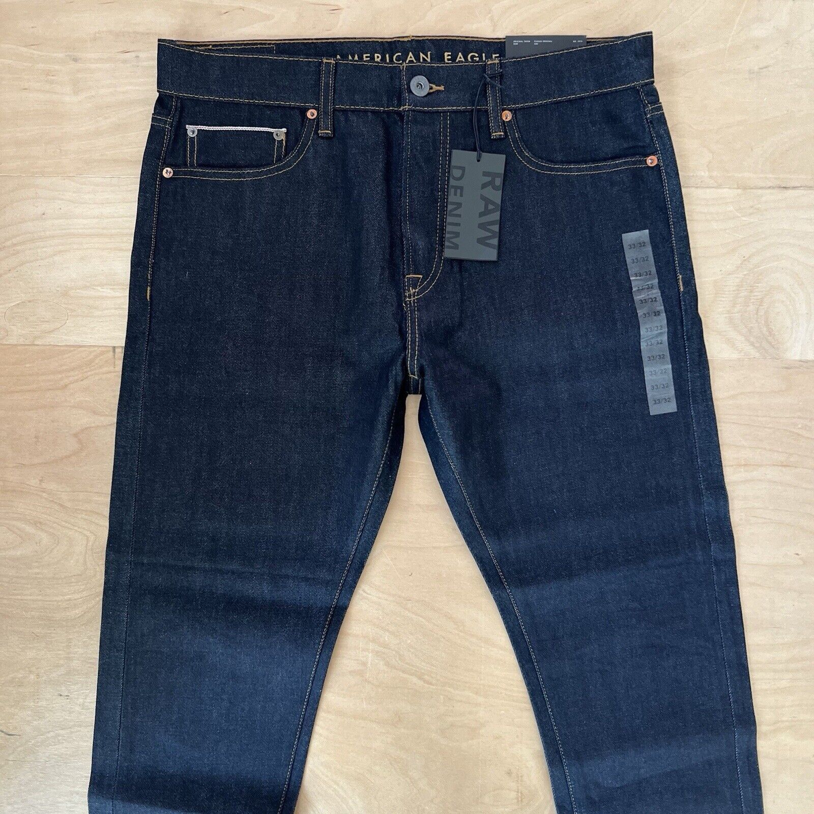 American Eagle Outfitters American Eagle Selvedge Jeans 35 Blue Dark Wash Indigo Size US 36 / EU 52 - 3 Thumbnail