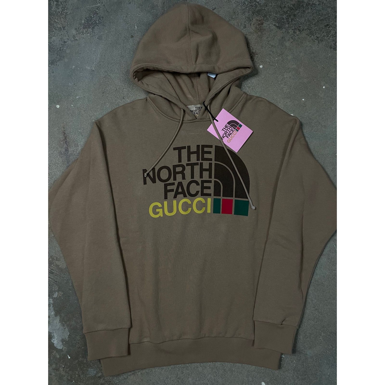 Gucci x TNF Hoodie Brown XS New