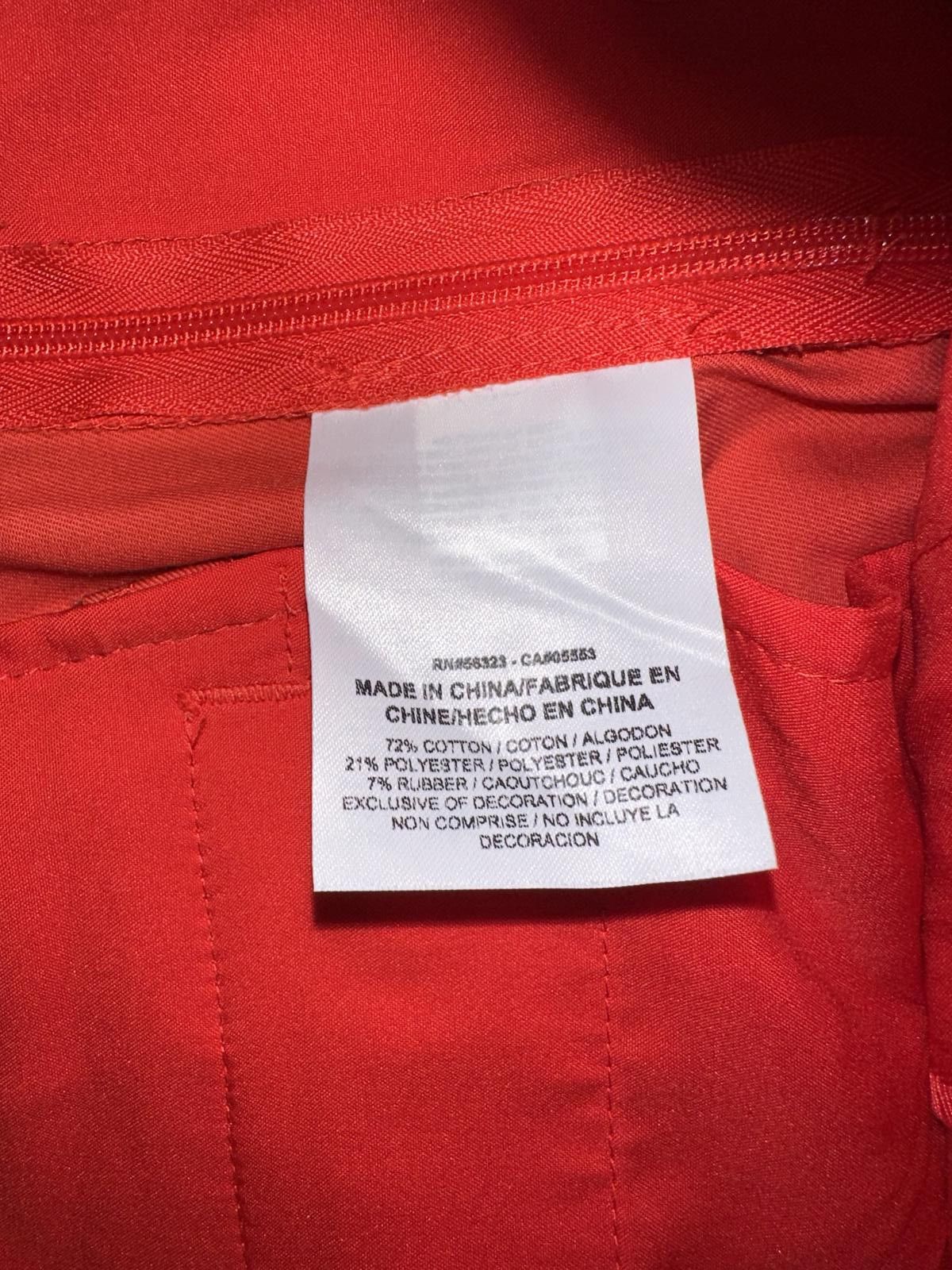 Nike Nike Golf Womens Slim Crop Orange/Red Capri Pants Sample Size 27" / US 4 / IT 40 - 7 Thumbnail