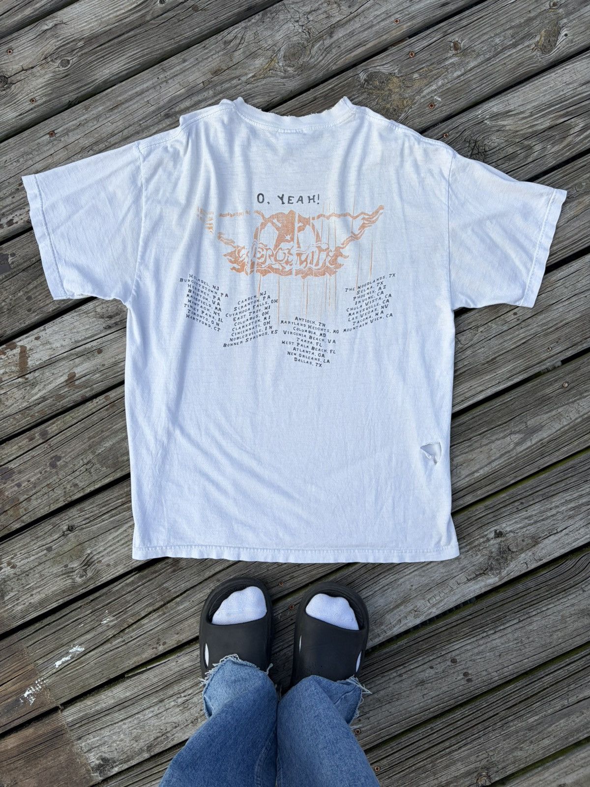 Giant 2002 Aerosmith “O’yeah Ultimate Hits” Tour Shirt Size US XL / EU 56 / 4 - 7 Thumbnail