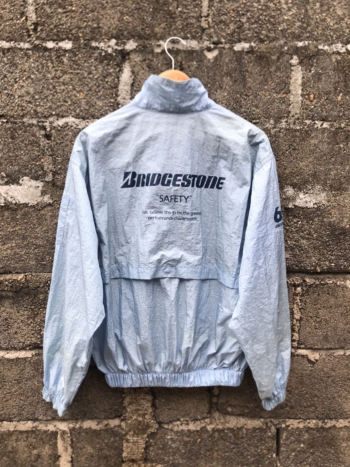 Japanese Brand × Sports Specialties ⚡️Vintage Bridgestone 60 Anniversary Nylon Bomber Jacket Size US L / EU 52-54 / 3 - 1 Thumbnail