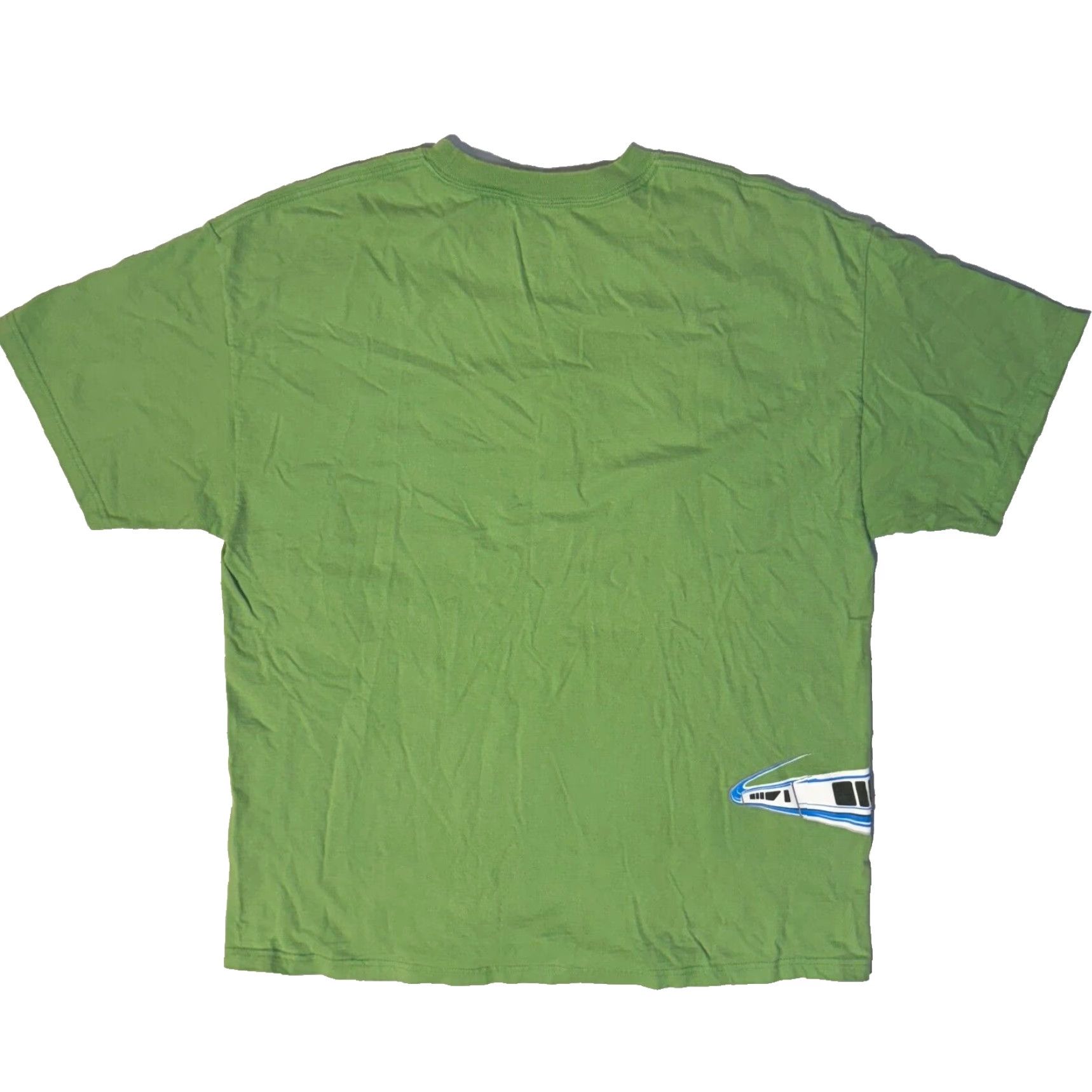 Disney V Walt Disney World Mickey Mouse Wrap Around T-Shirt Green XL Disneyland Resorts Size US XL / EU 56 / 4 - 6 Thumbnail