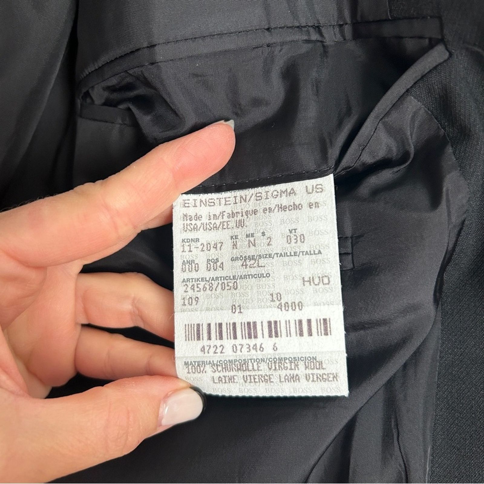 Hugo Boss Hugo Boss black dress suit 2 piece set with pants 42L Size 42L - 8 Thumbnail