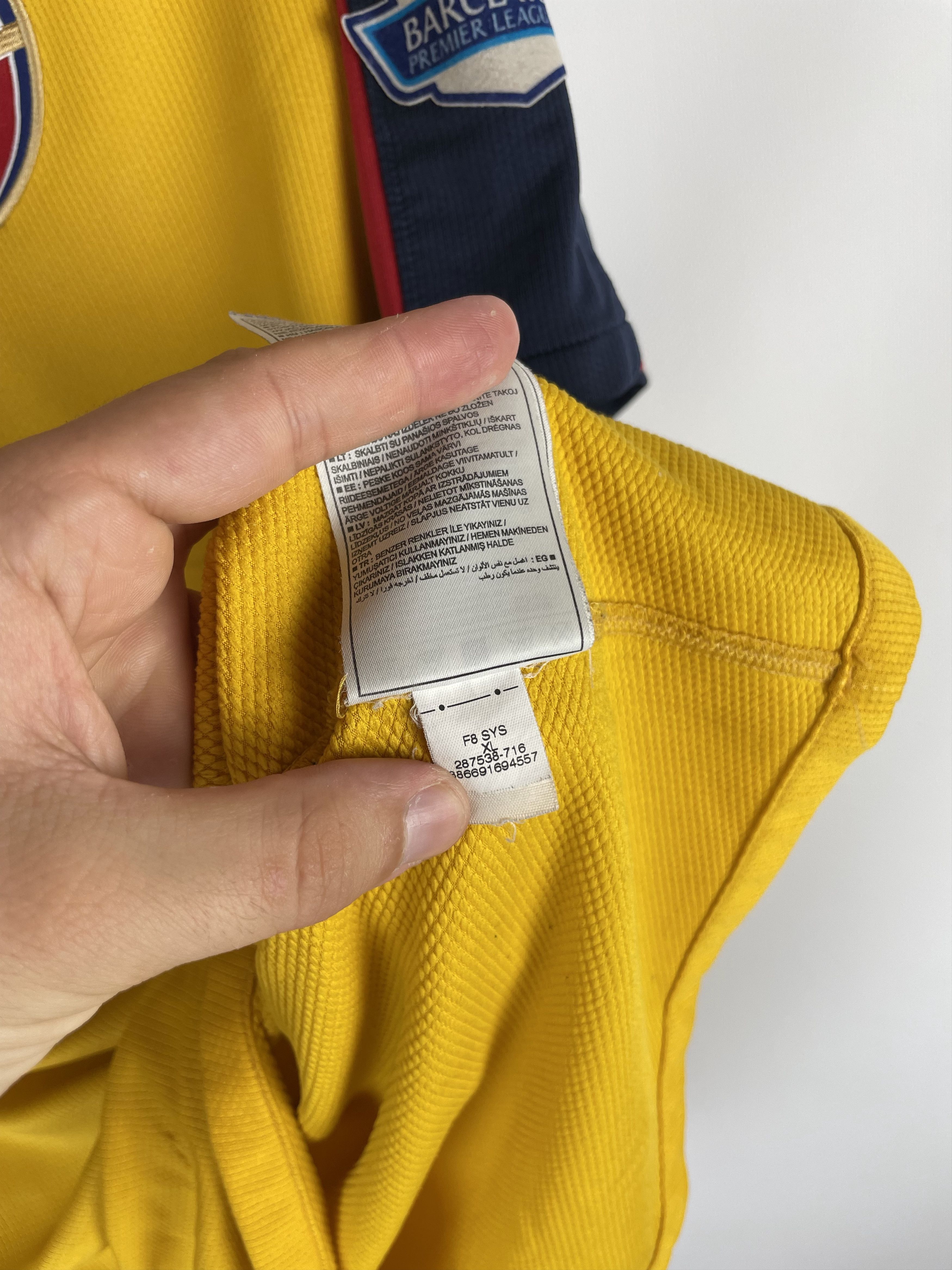 Nike × Vintage Nike Arsenal Football Shirt Soccer Jersey Size US XL / EU 56 / 4 - 9 Thumbnail